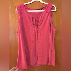 7th Avenue New York & Company Pink Blouse XL